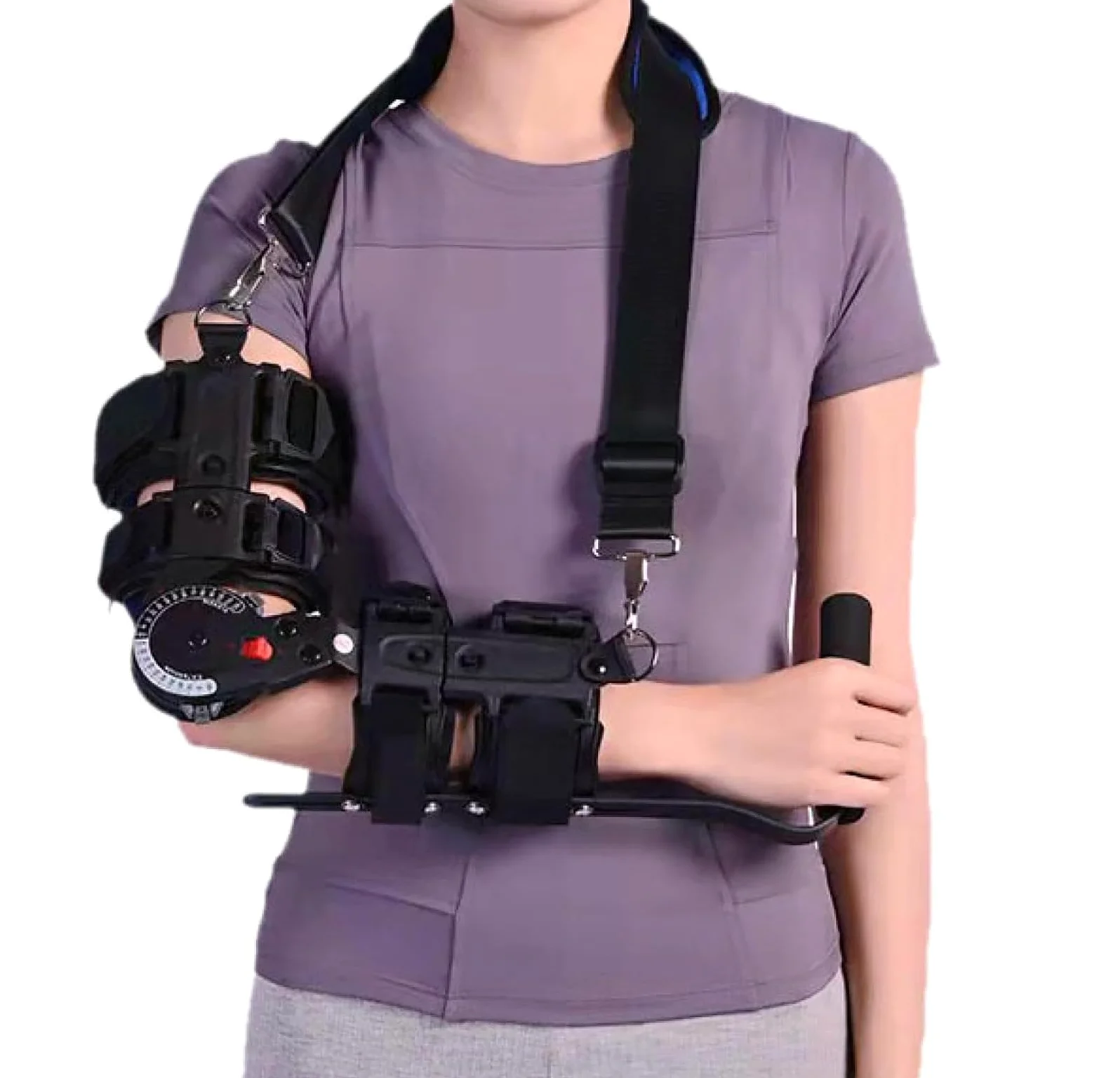 Ellbogenbandage, Tennisarm, verstellbare Teleskop-Armschiene nach Operationen mit Schlingenstabilisator, nächtliche Ellenbogen-Schlafunterstützung for Männer und Frauen, Links(Right)