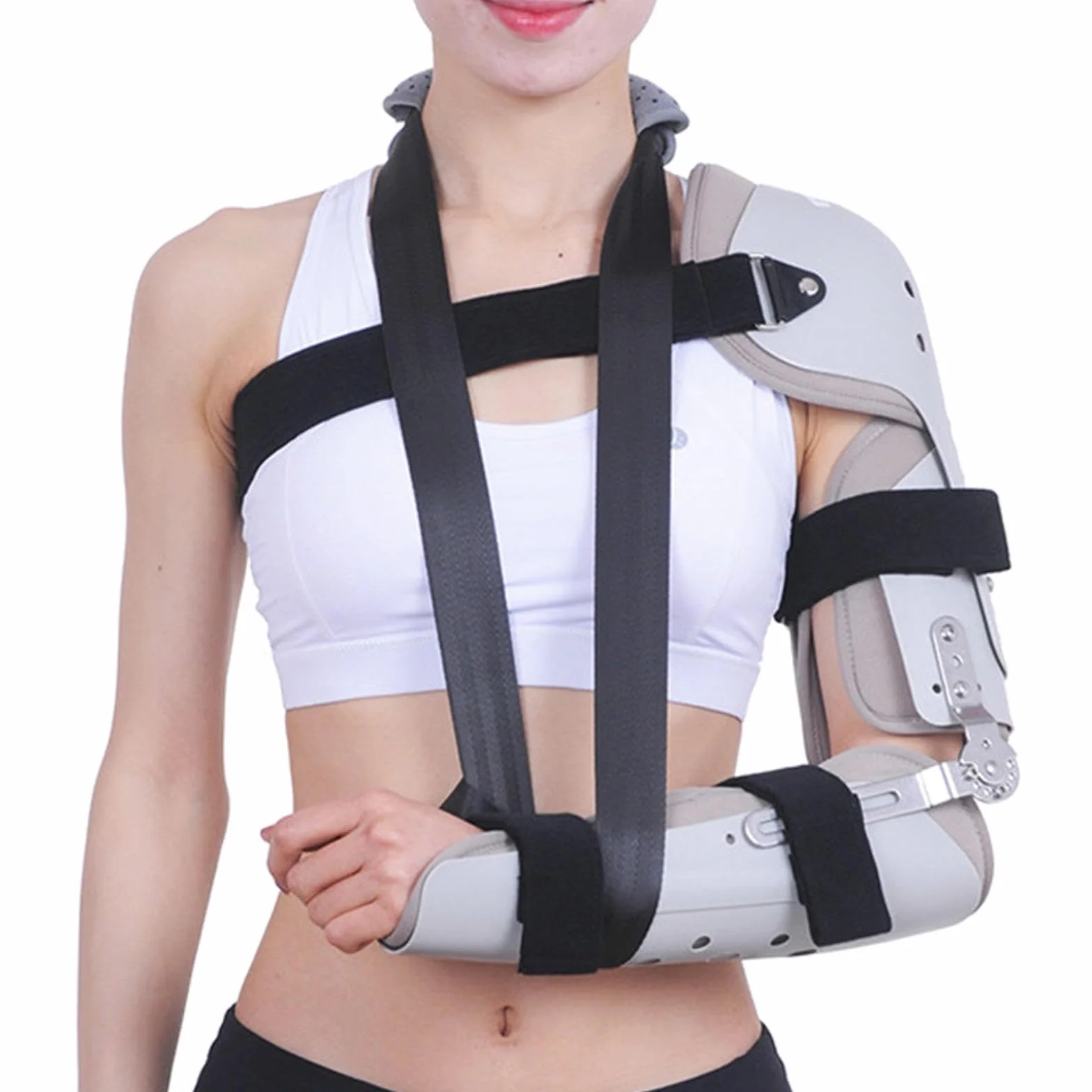 Ellbogenbandage, Postoperative ROM-Ellenbogenschiene mit Schlingenstabilisator, Genesung nach Sportellenbogenverletzungen, Links(Right)