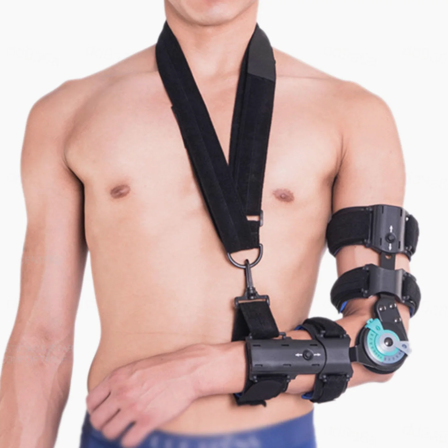 Ellbogenbandagen, Postoperative Ellenbogenorthese mit Schlingenstabilisator, Unterstützung bei der Genesung von Armverletzungen nach Operationen, Orthesen, Links(Left)